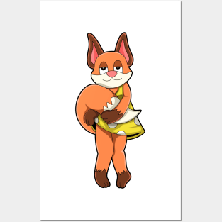 Fox Female with Skirt Posters and Art